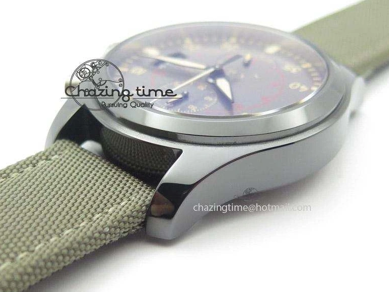 MIROTIME 0401 Pilot Top Gun Miramar IWC388002 ZF 1:1 Best Edition Ceramic Case On Nylon Strap A Practical 7345
